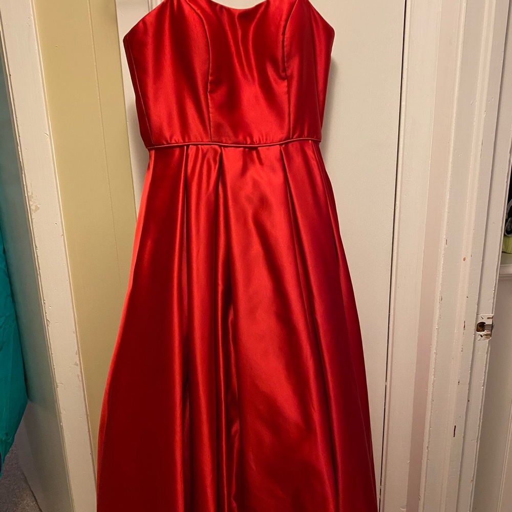 long dress red